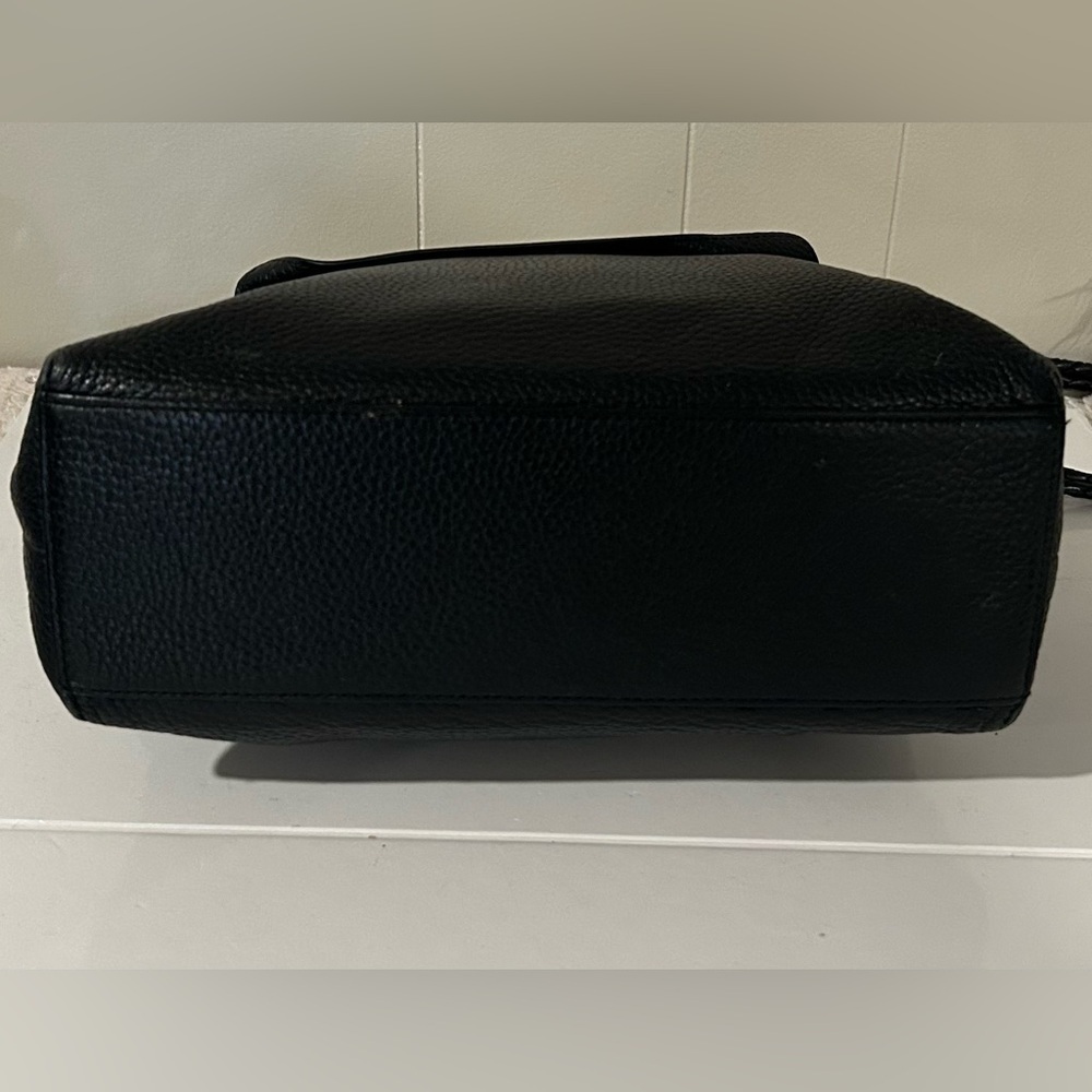 Brighton Black Leather Shoulder Bag Croc embossed shoulder bag - Picture 9 of 14